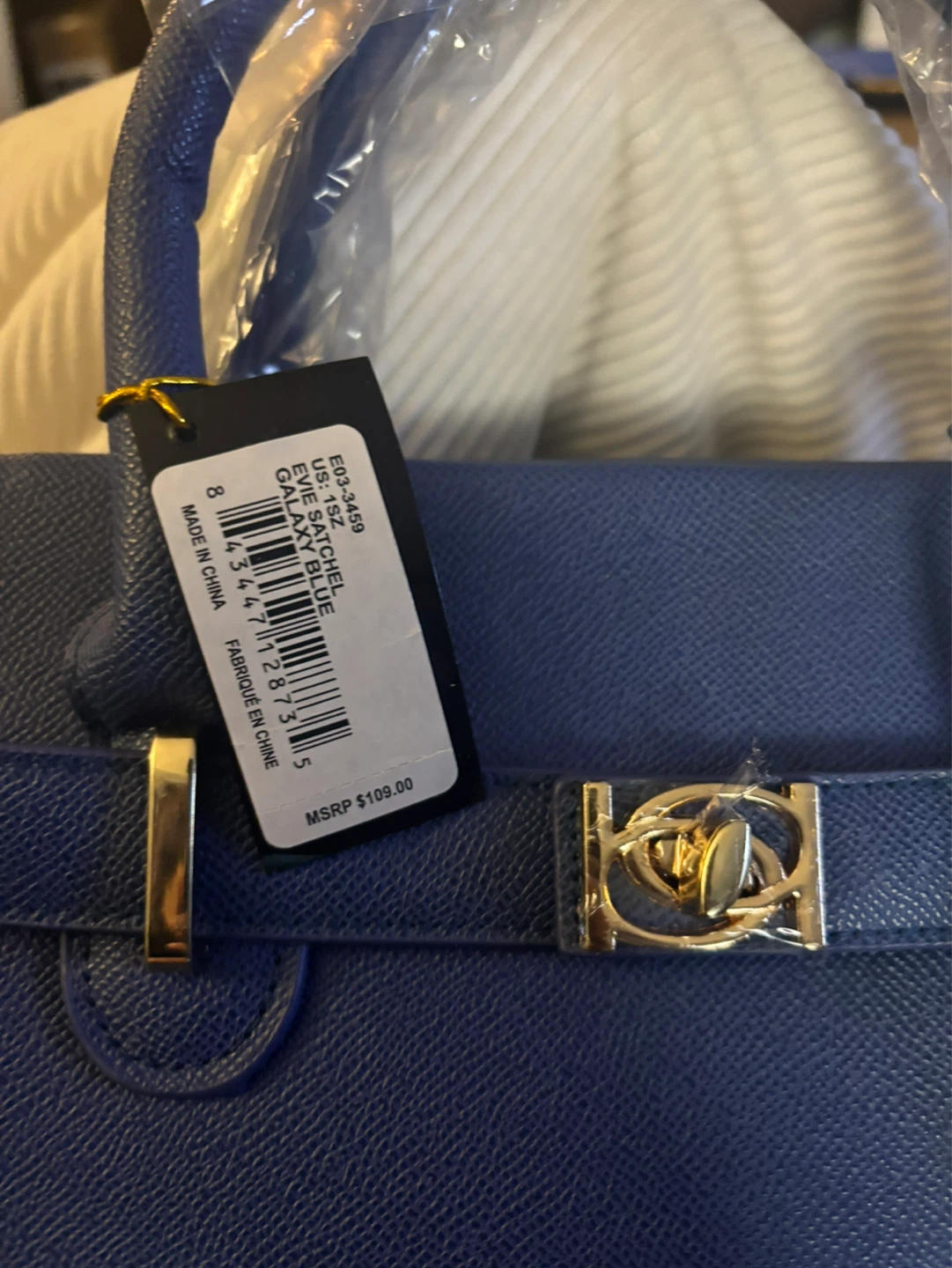 Bebe Galaxy Blue Satchel Handbag - photo 2