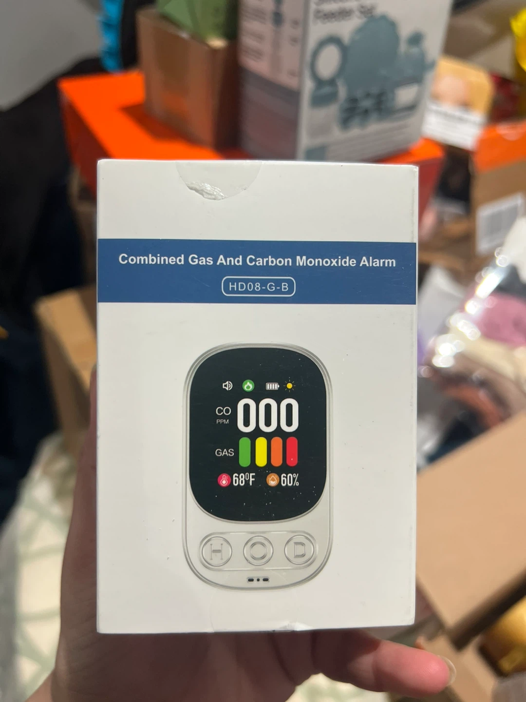 Combined Gas and Carbon Monoxide Alarm HD08-G-B