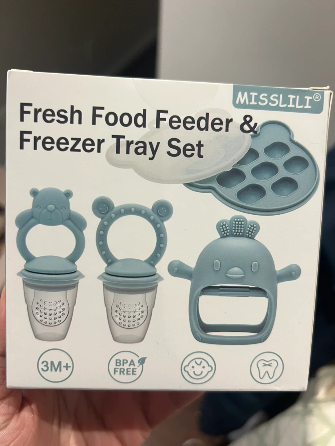 MISS LILI Fresh Food Feeder & Freezer Tray Set
