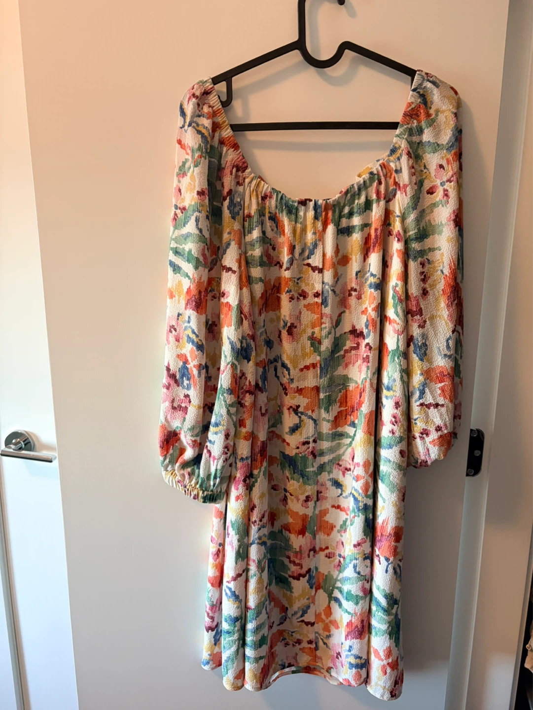 Colourful Floral Print Mini Dress