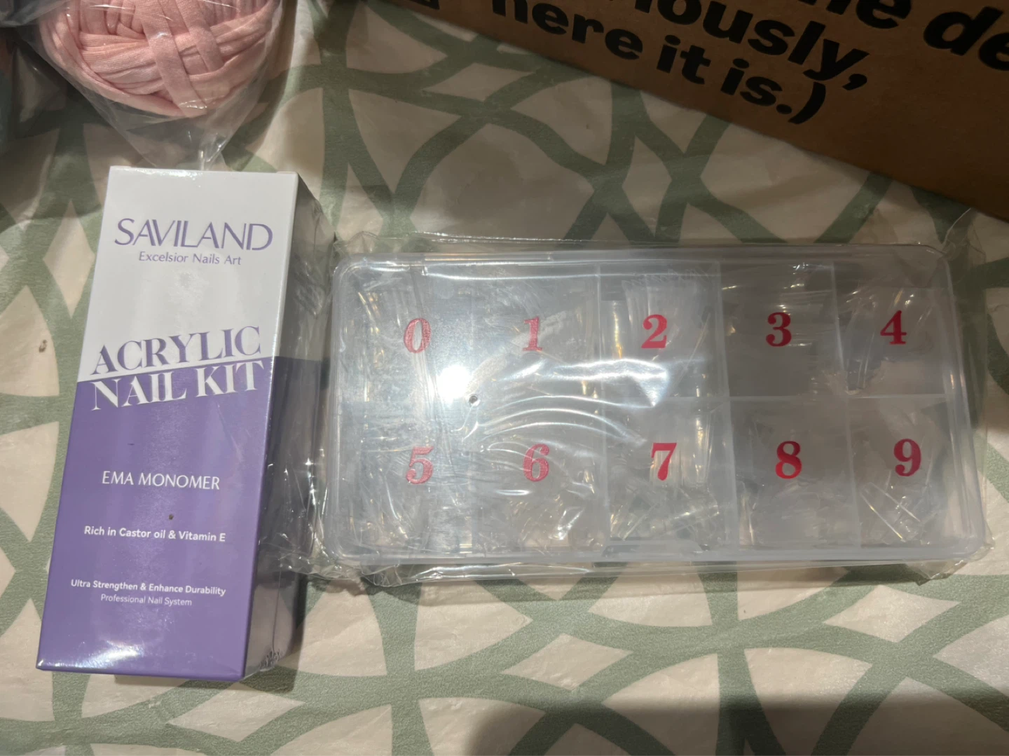 Saviland Acrylic Nail Kit with EMA Monomer & Nail Tips