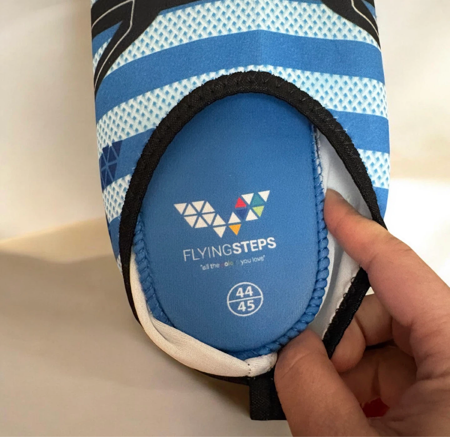 Flying Steps Water Shoes Size 44-45 Blue Striped - photo 4