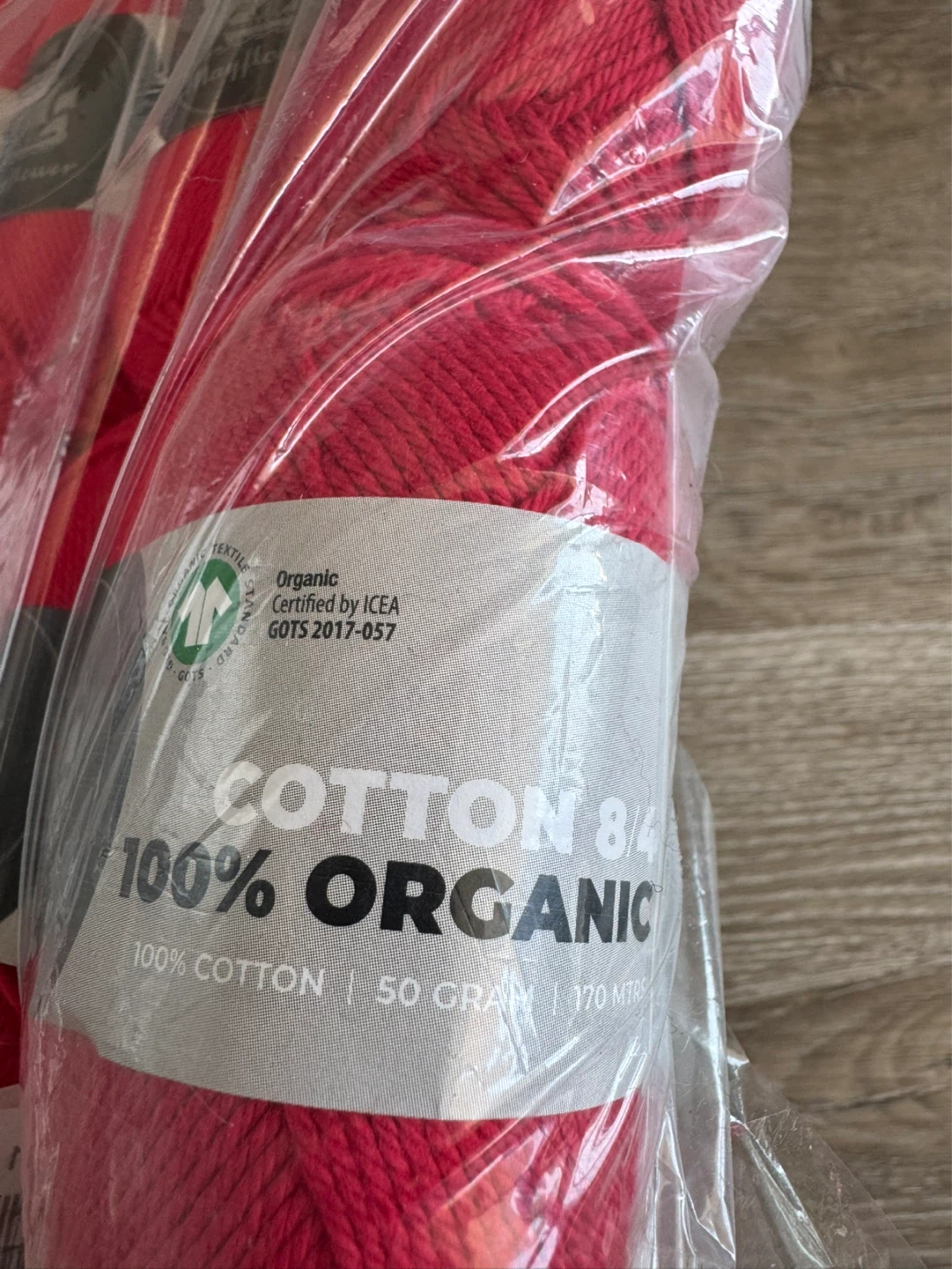 Mayflower Organic Cotton 8/4 Yarn - Red - photo 2