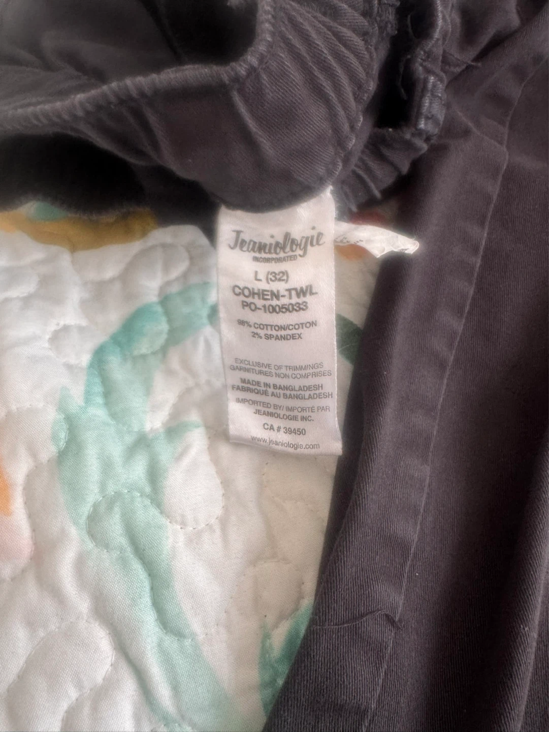 Jeanologie COHEN-TWL Cargo Pants Size L - photo 3