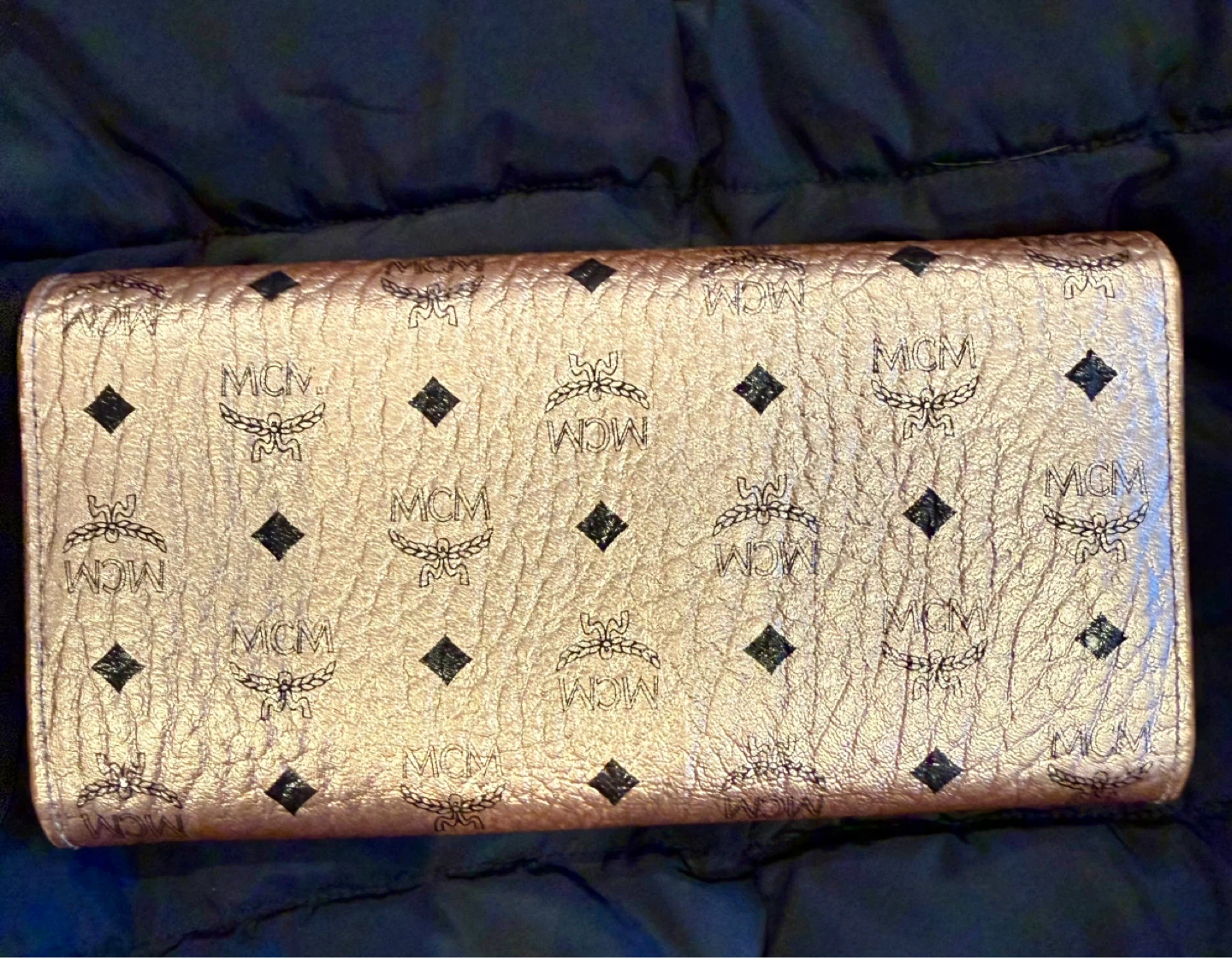 MCM Visetos Long Wallet Rose Gold - photo 4