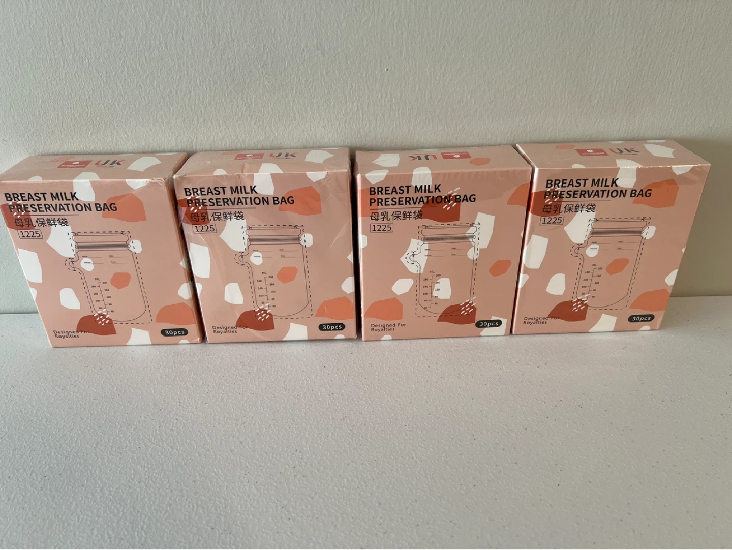Designed For Royalties Breast Milk Preservation Bags - 120 Pcs