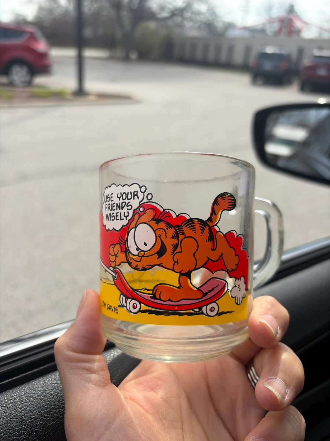 Vintage Garfield McDonald's Glass Mug 1978 - photo 2