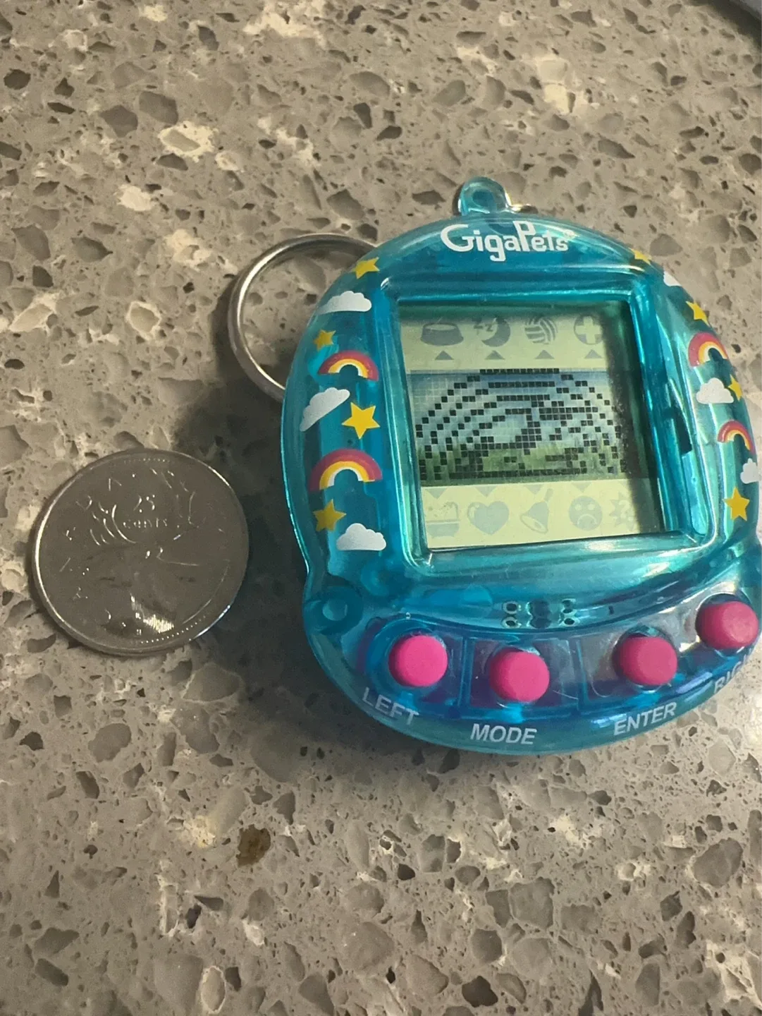 GigaPets Blue Virtual Pet Keychain