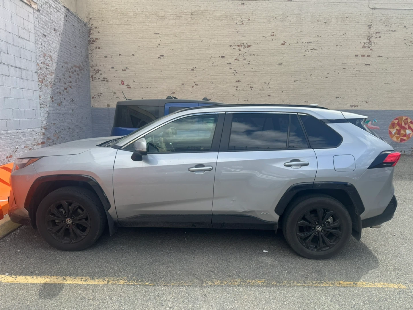 Silver Toyota RAV4 Hybrid AWD 2022