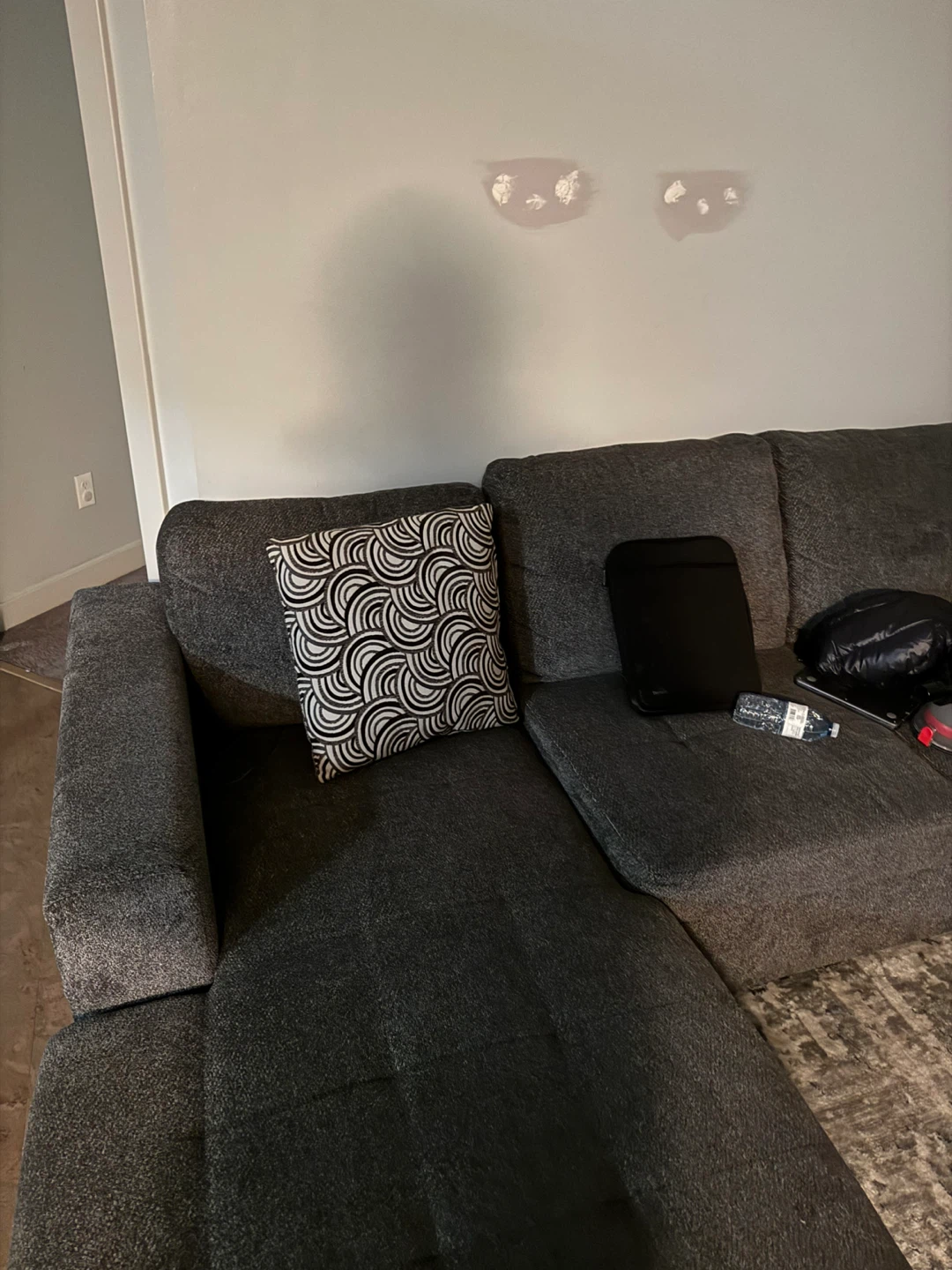 The Brick Legend 3-Piece Chenille Sleeper Sectional - photo 2
