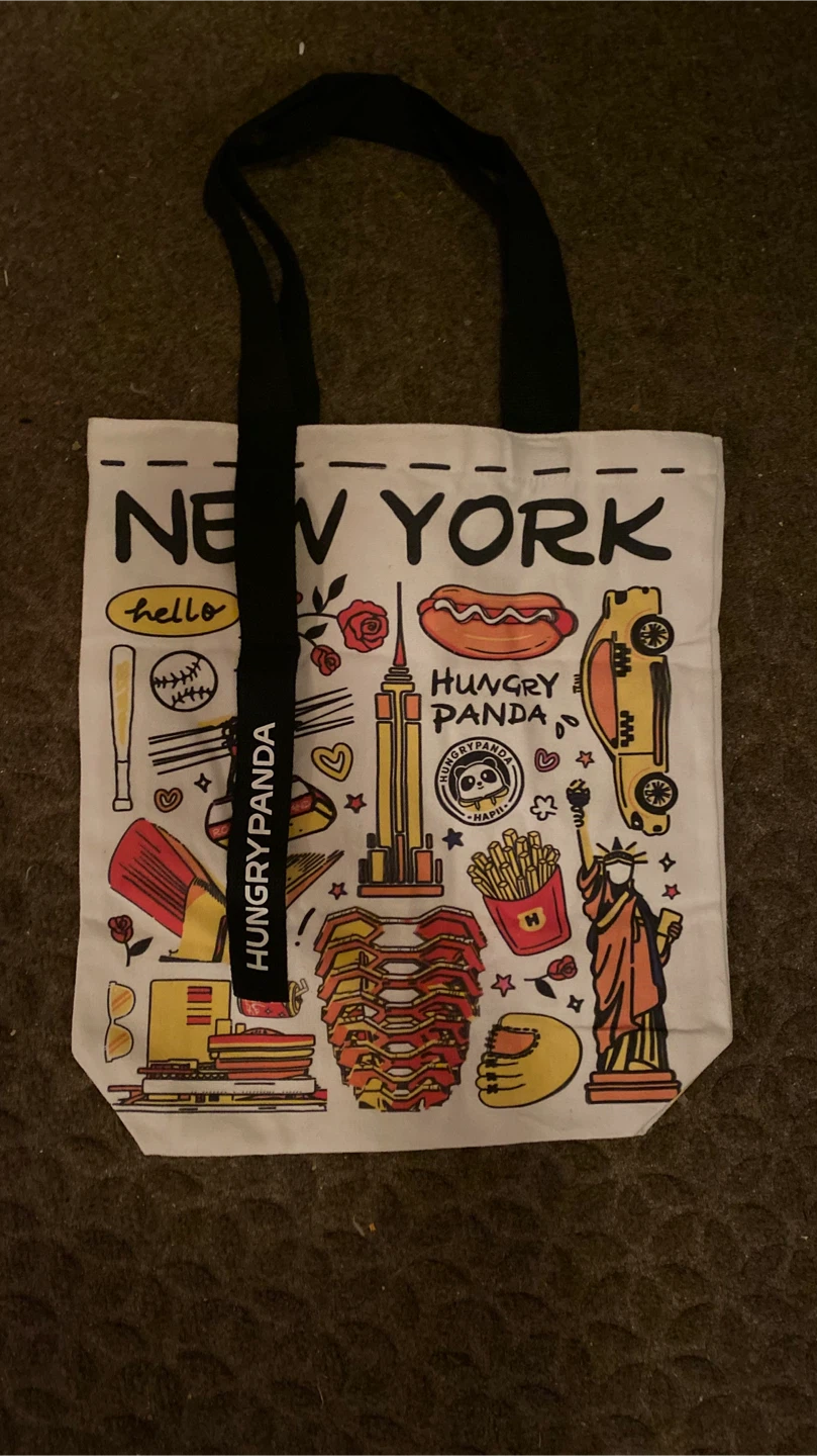 Hungry Panda New York Tote Bag