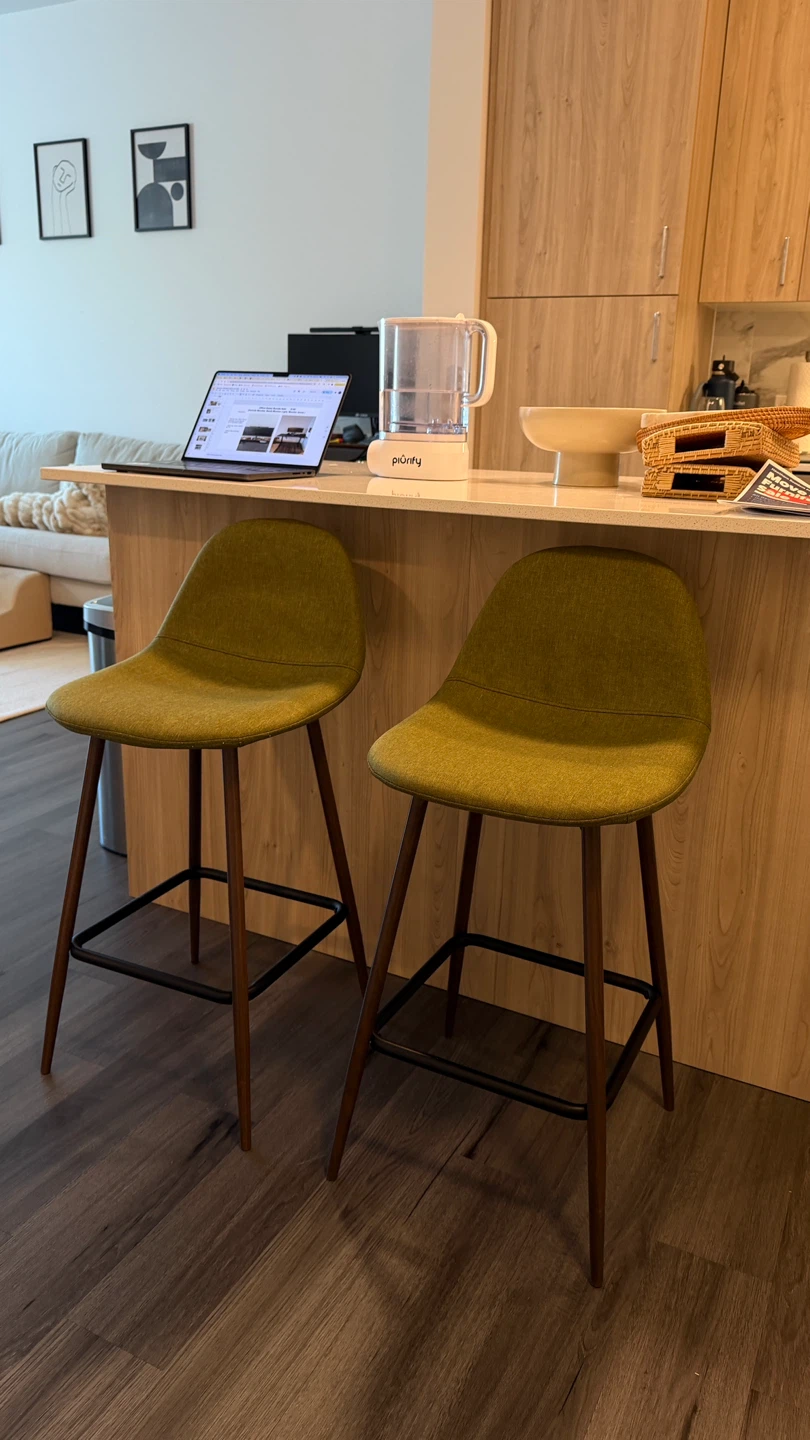 Set of 2 Green Bar Stools - photo 2