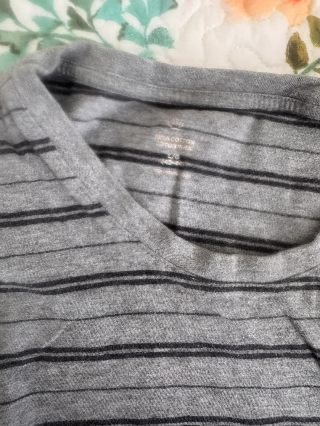 Old Navy Grey Striped Long Sleeve Shirt - photo 2