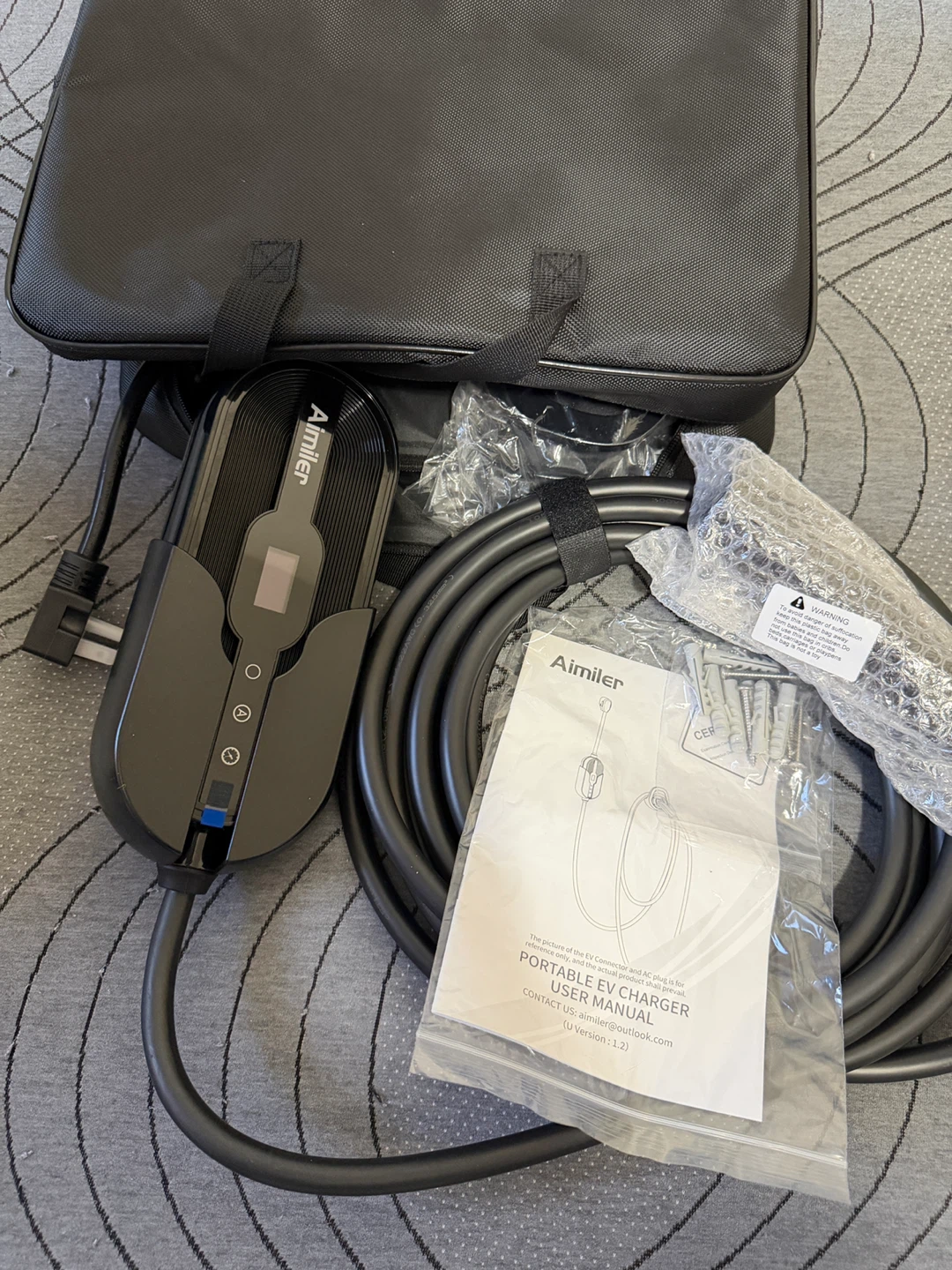 Level 2 Tesla EV Charger NACS 16A 240V WiFi App 25ft Cable