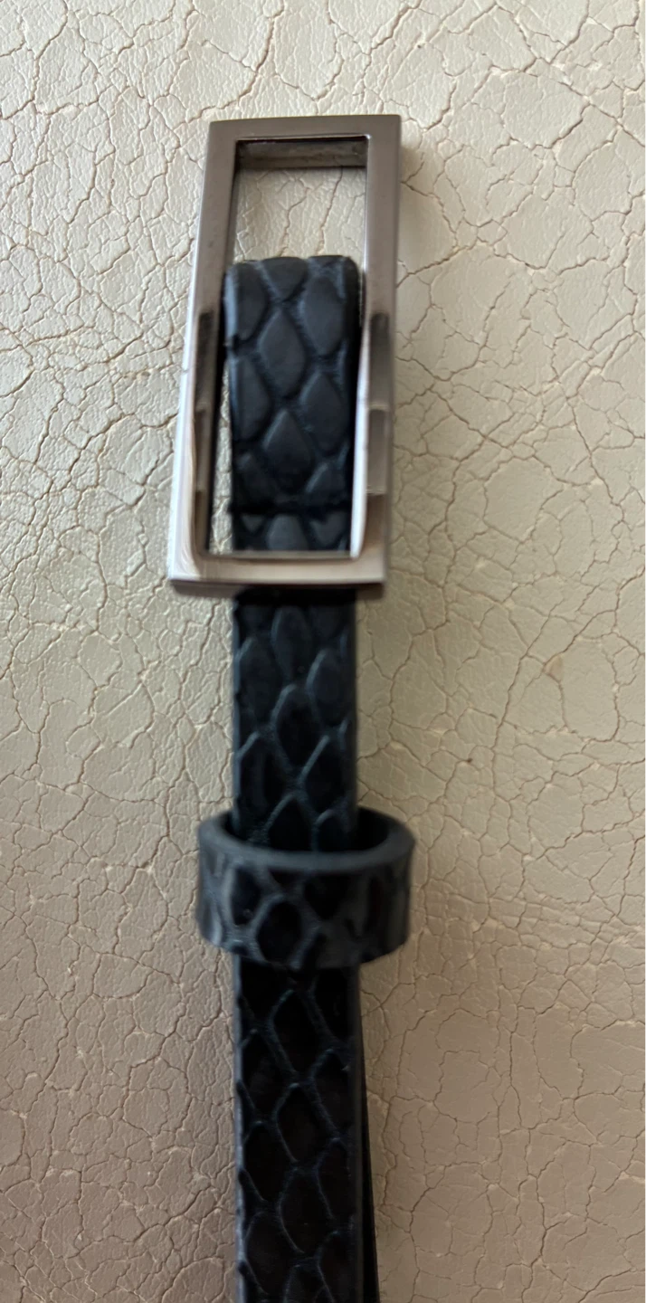 3 Skinny Belts - Navy, Black Snake, Black Patent - photo 5