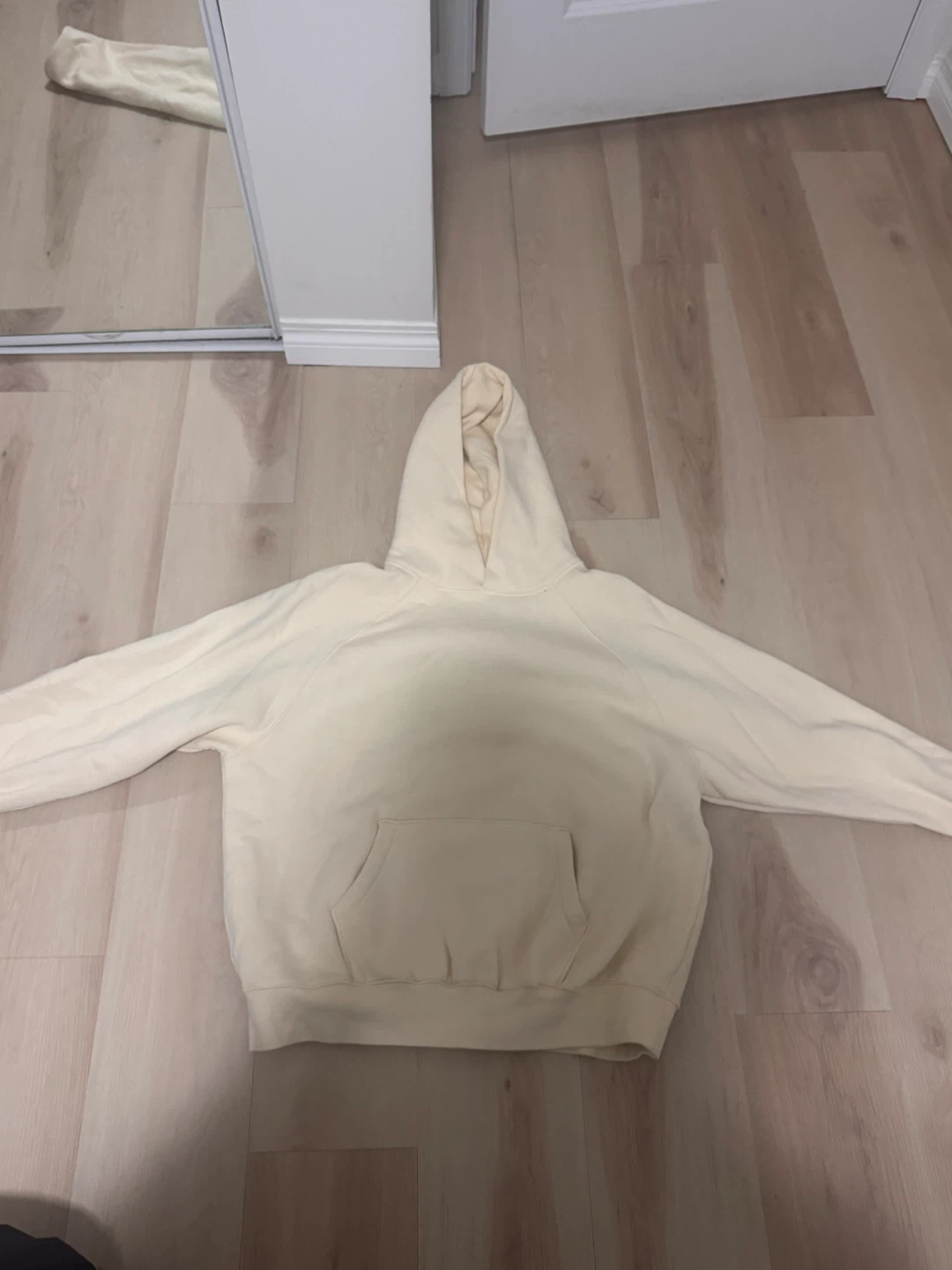 Fear of God Essentials Cream Hoodie size S - photo 2