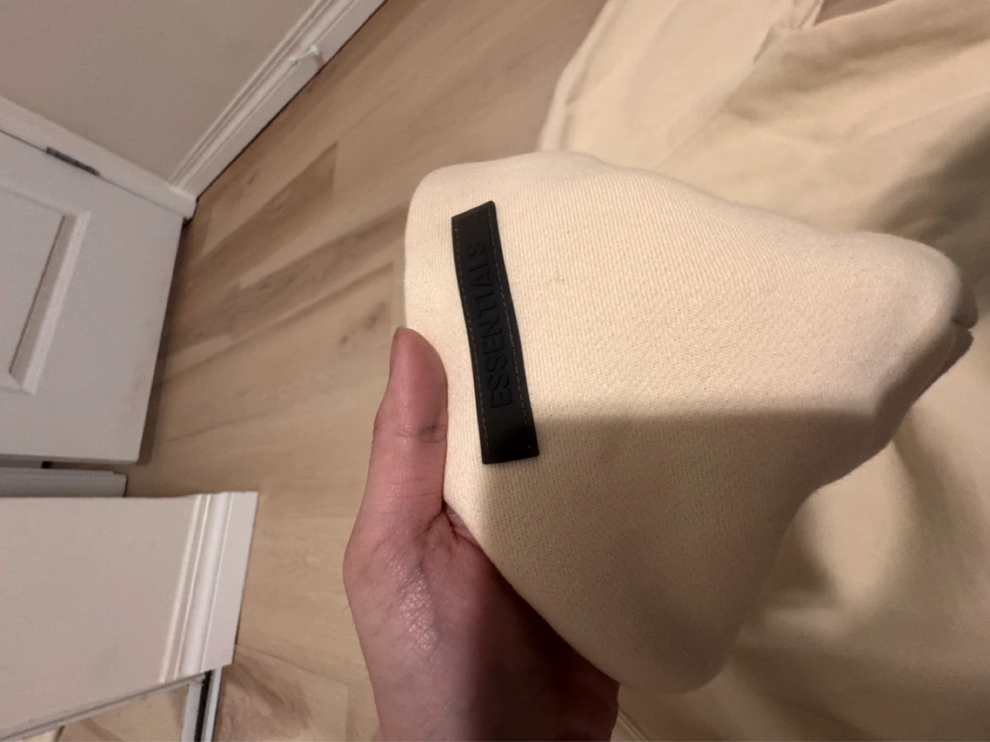 Fear of God Essentials Cream Hoodie size S - photo 3