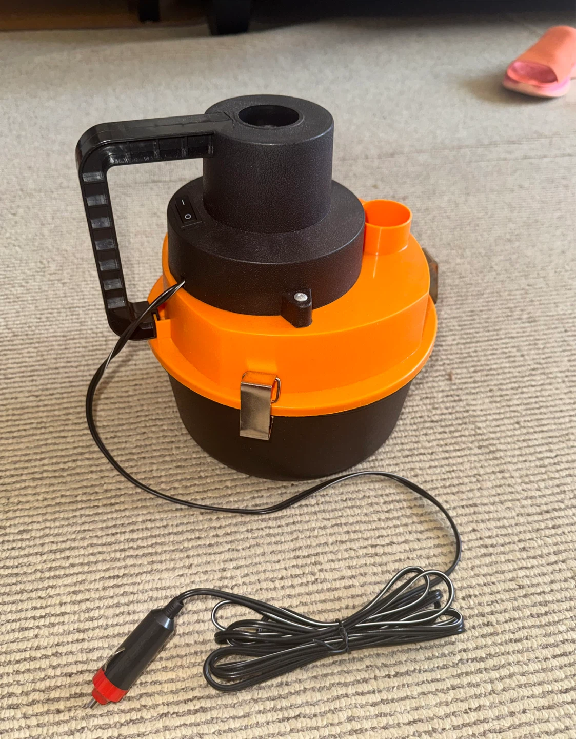 Orange Portable Car Vacuum Cleaner