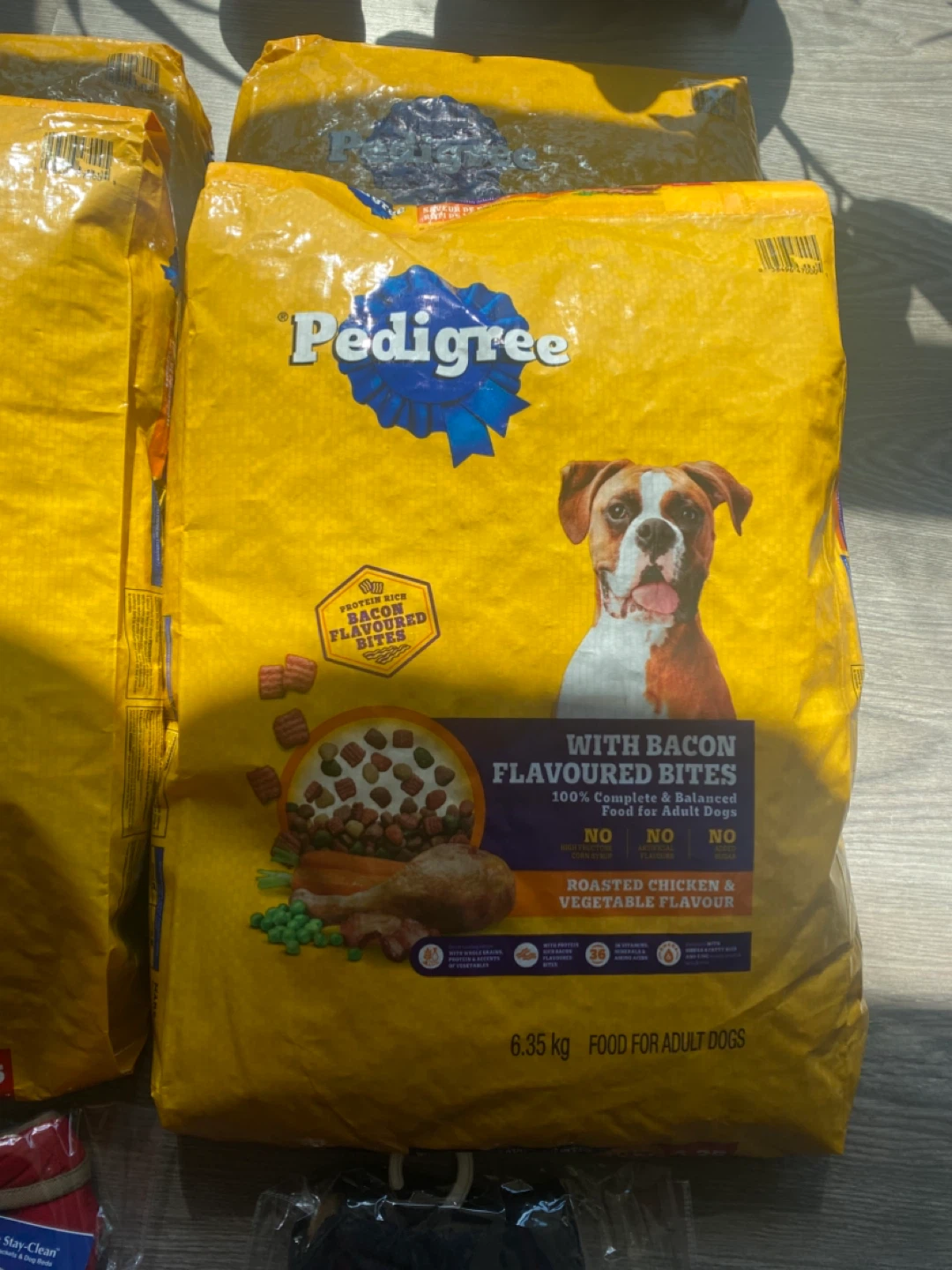 Pedigree Dog Food & 2 Dog Coats