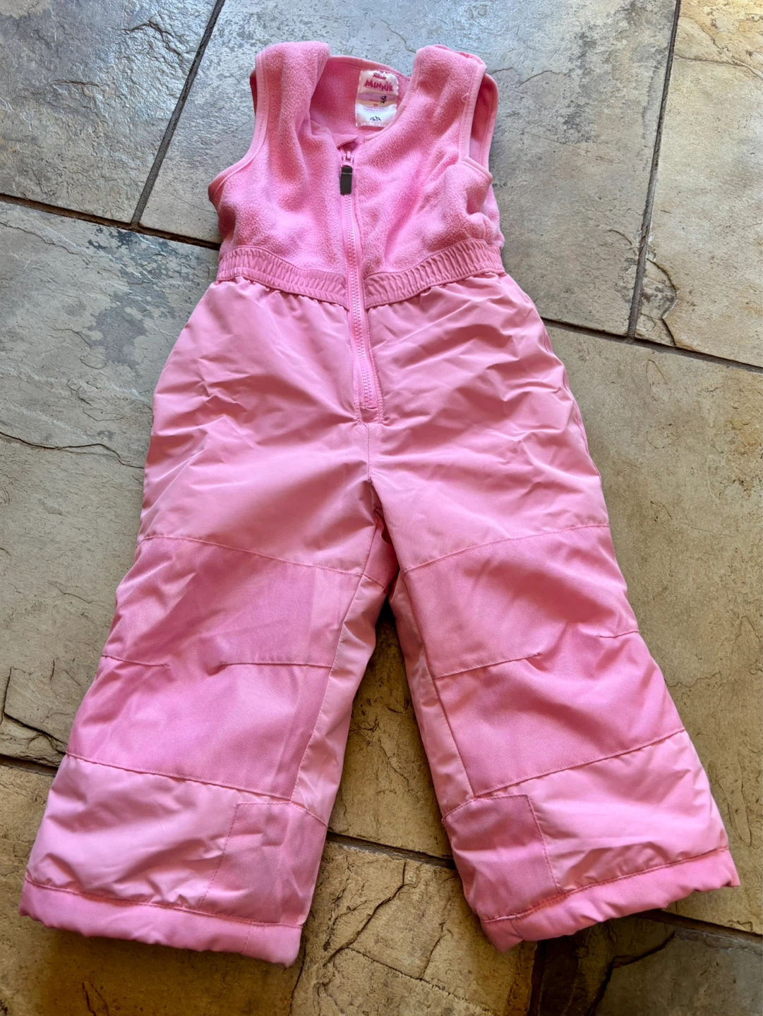 Girls' Pink Minnie Mouse Ski Snowsuit Set - photo 3