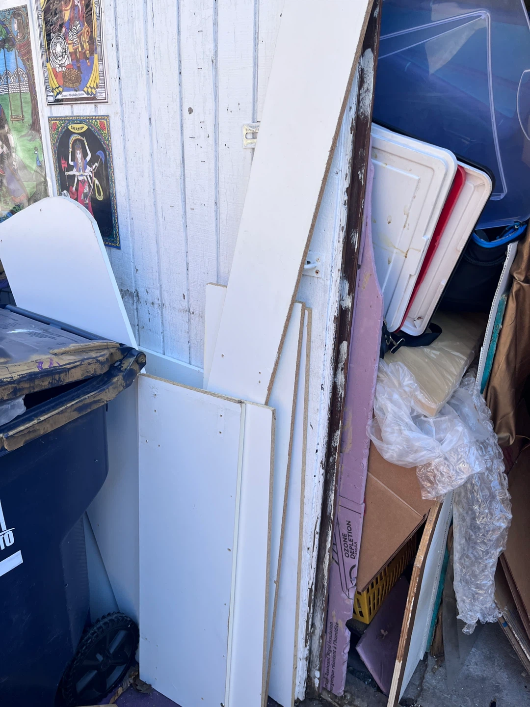 Assorted melamine wood and laminate sheets