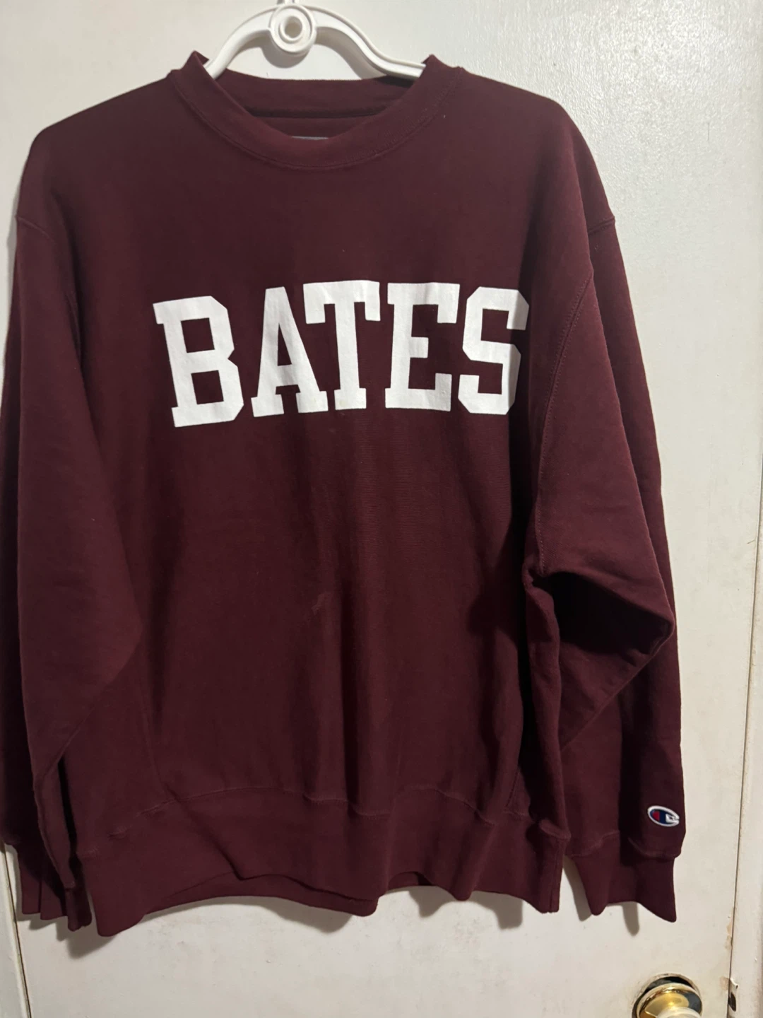 Champion Bates Reverse Weave Crewneck Sweatshirt Medium