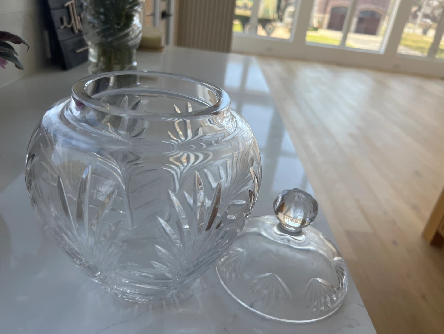 Cut Crystal Candy Dish with Lid - photo 2