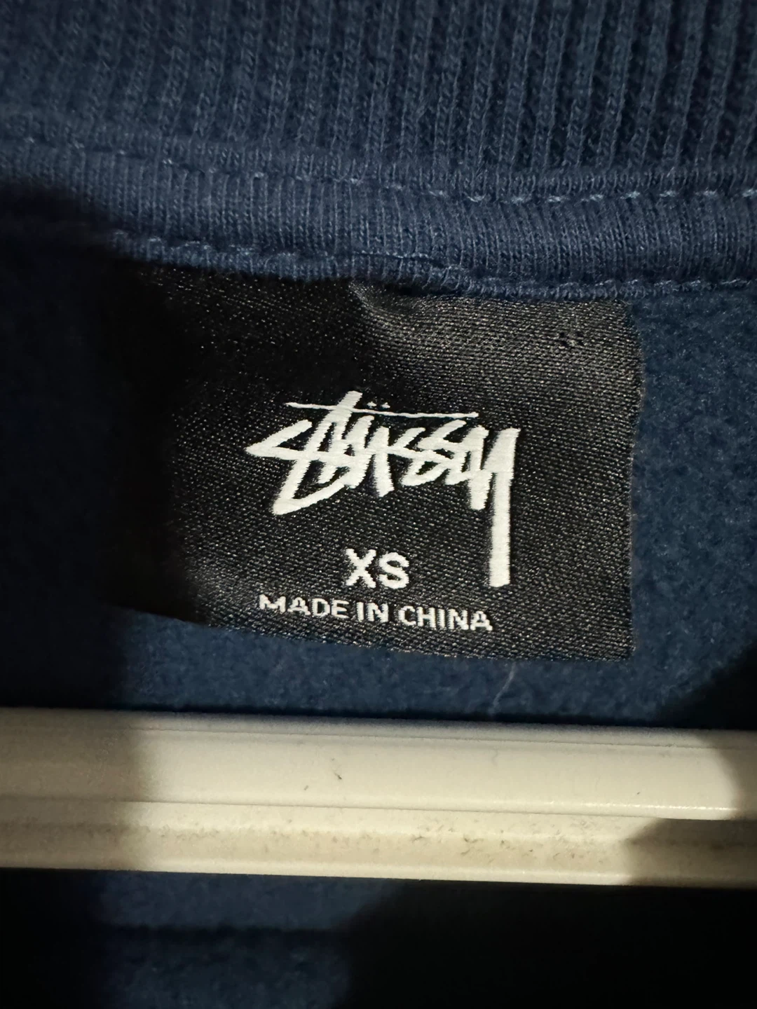 Stüssy Crewneck Sweatshirt Navy Blue Size XS - photo 3
