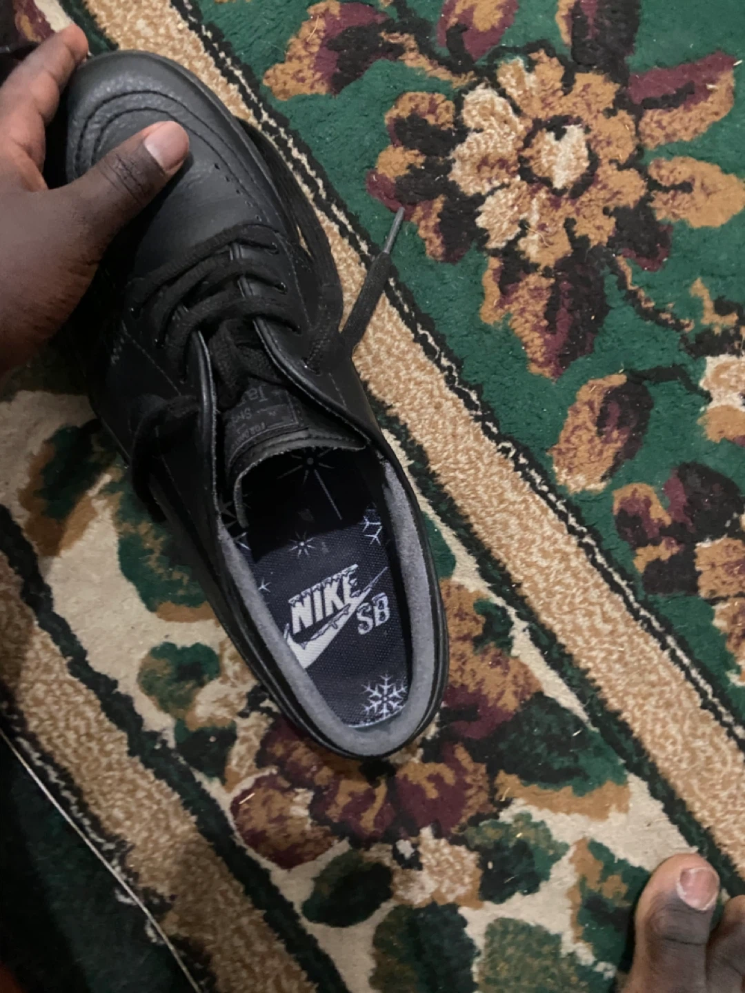 Nike SB Black Leather Shoes - photo 2