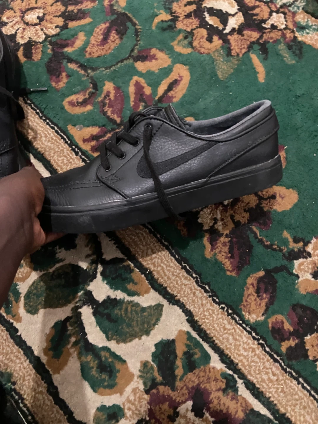 Nike SB Black Leather Shoes