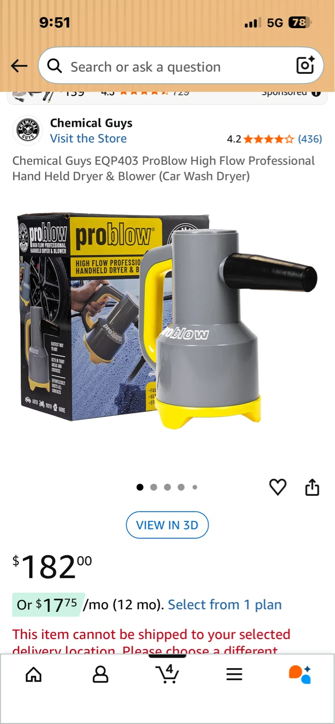 Chemical Guys ProBlow Professional Handheld Dryer & Blower - photo 5