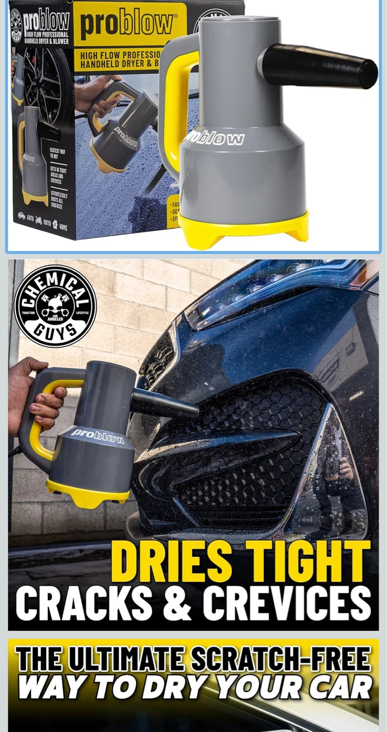 Chemical Guys ProBlow Professional Handheld Dryer & Blower