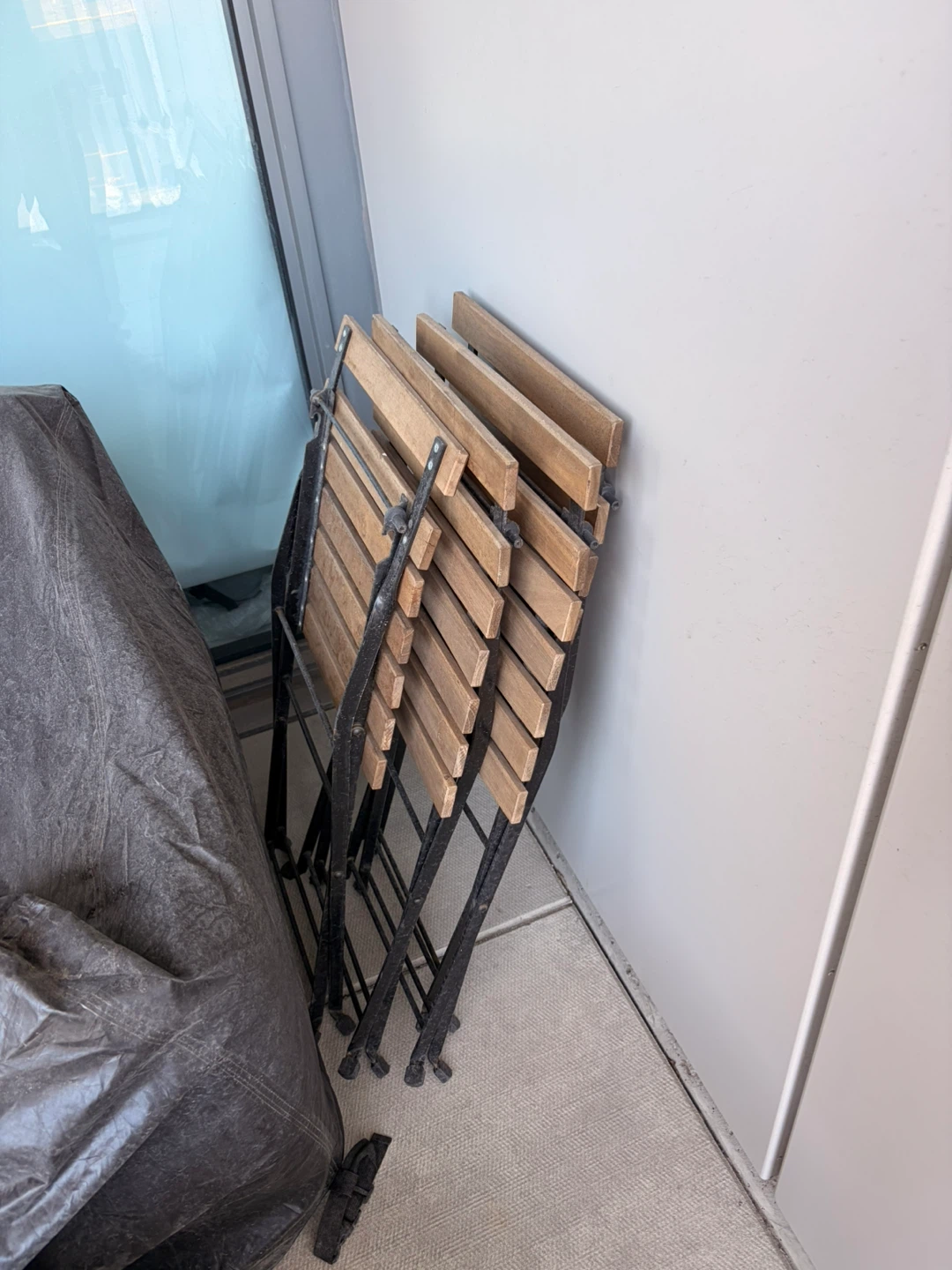 IKEA Folding Wooden Chairs (Set of 4) - photo 2