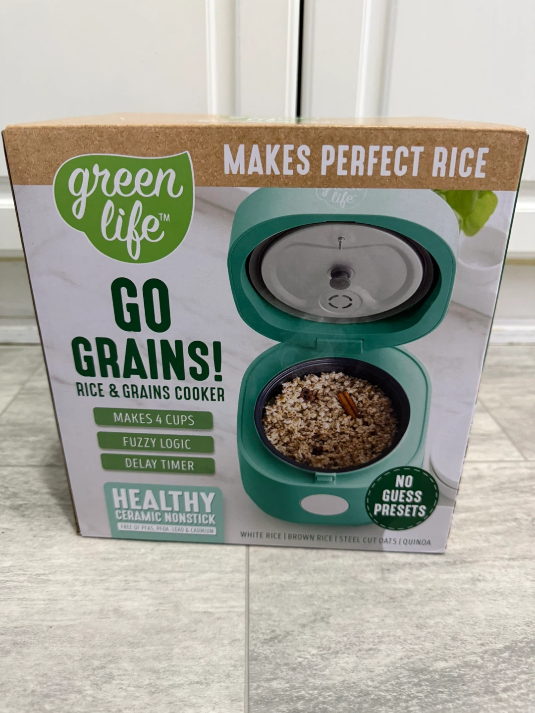 NEW MINI 4-Cup Digital Rice Cooker, Turquoise - photo 2