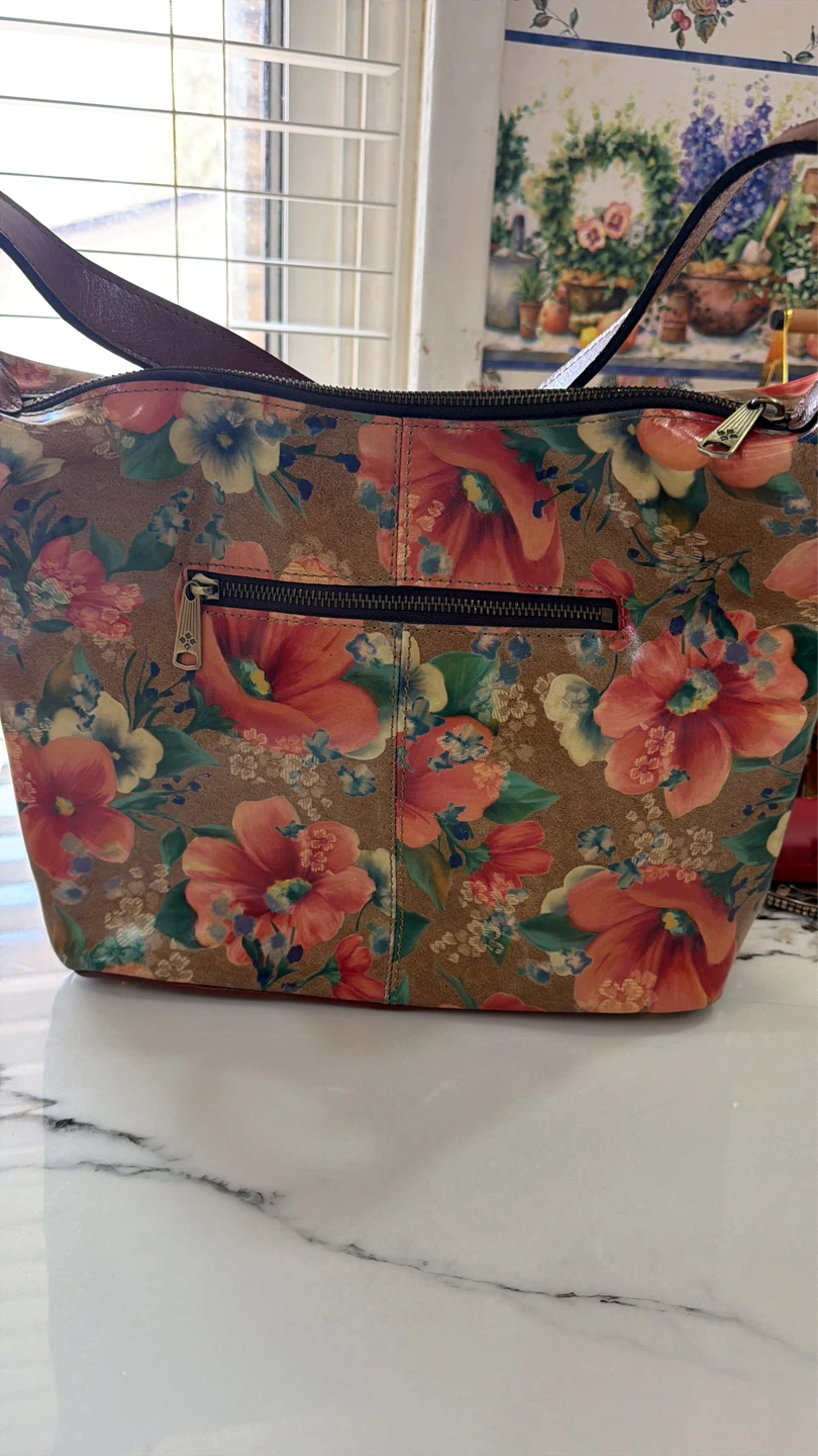 Patricia Nash Floral Print Leather Shoulder Bag - photo 2