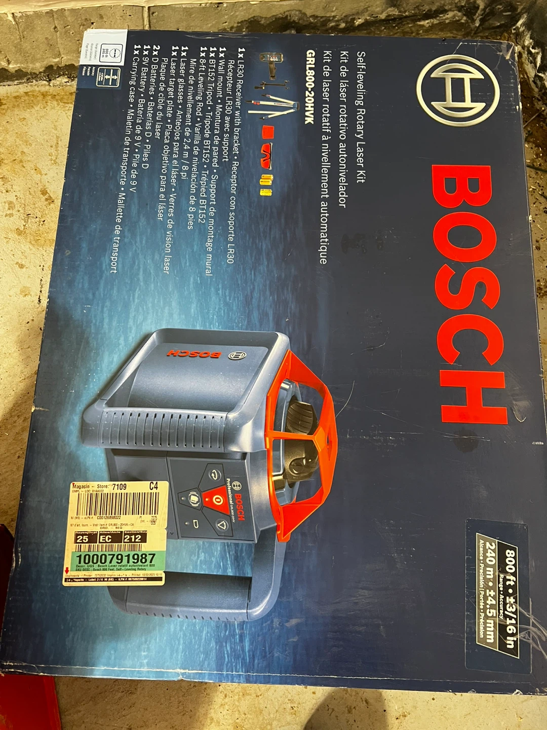 Bosch Self-Leveling Rotary Laser Kit GRL800-20HVK - photo 3