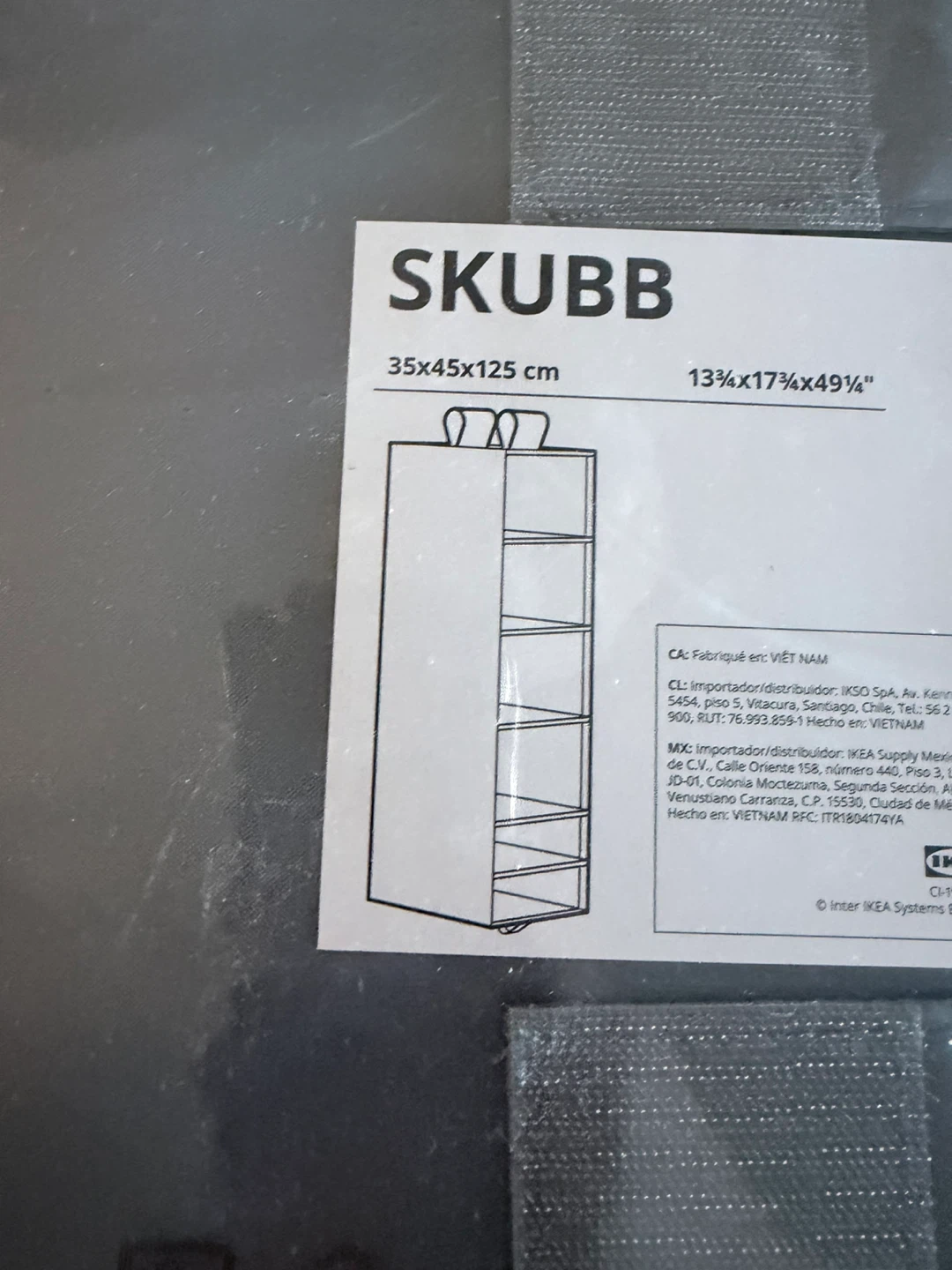 IKEA SKUBB Storage Organizer 35x45x125 cm