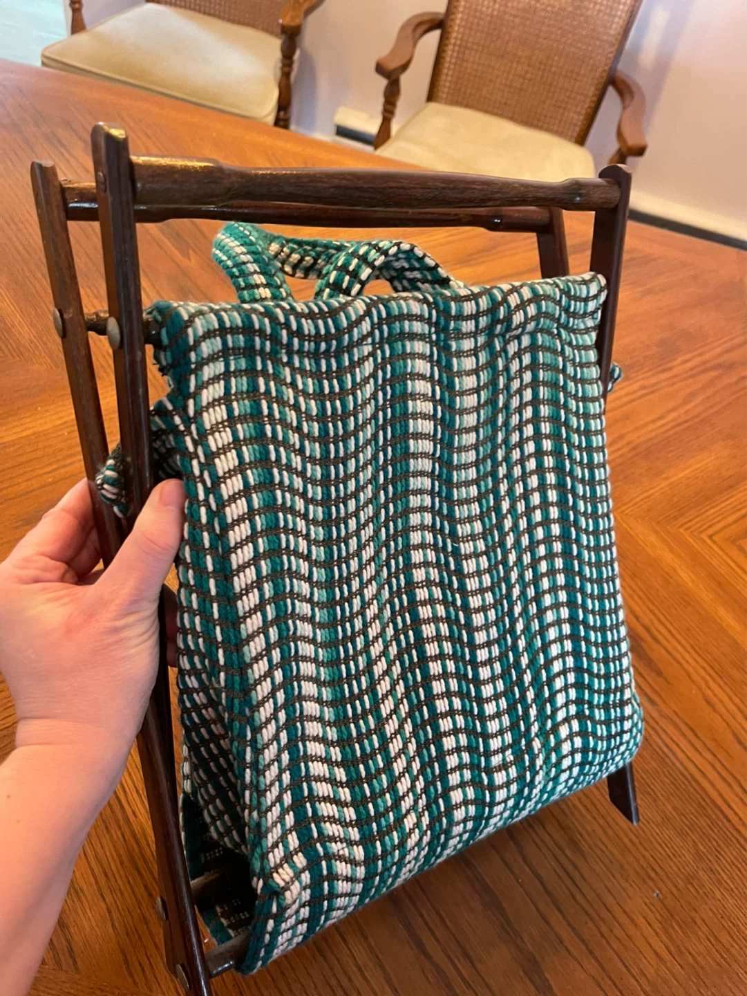 Vintage Magazine Rack Basket - photo 3