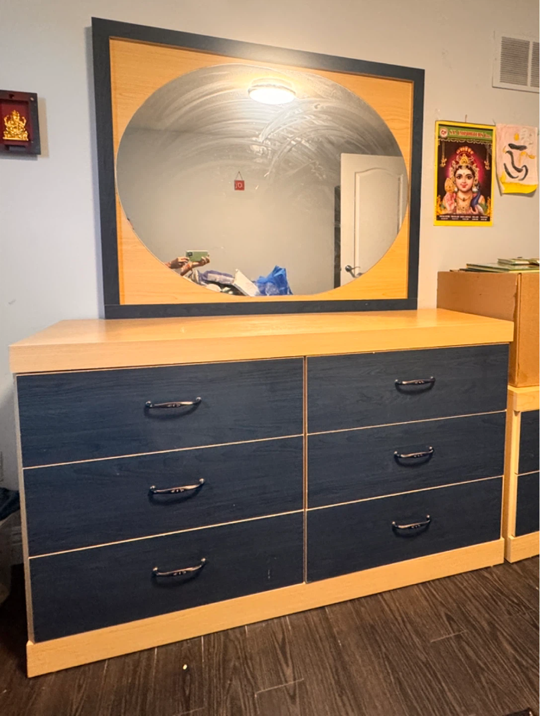 Six Drawer Dresser with Mirror - photo 2
