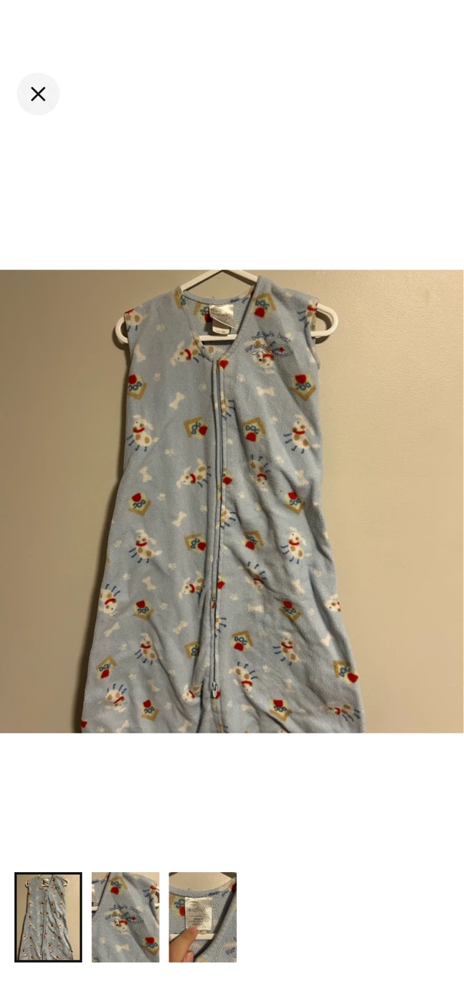 Halo SleepSack Baby Wearable Blanket Medium Blue Dogs