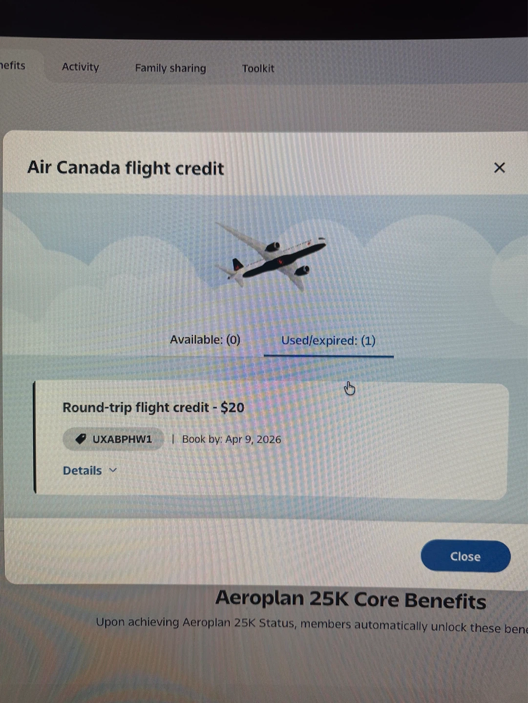 Air Canada $20 Round-Trip Flight Credit