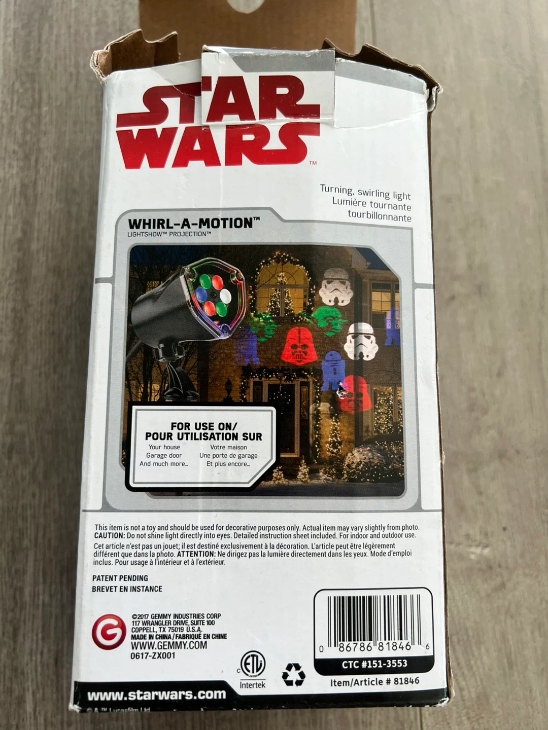 Star Wars Whirl-a-Motion Lightshow Projection Light - photo 3