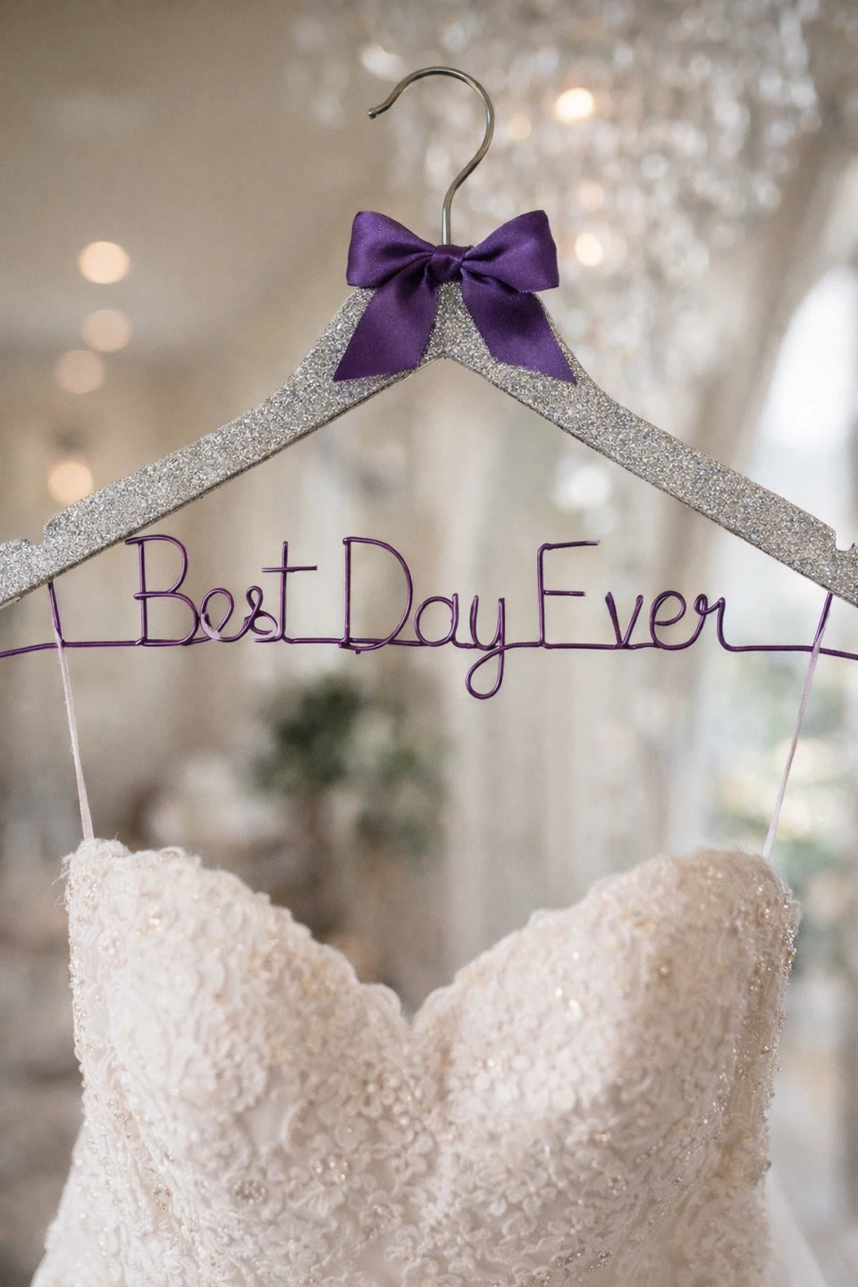 Wedding Dress Hanger – “Best Day Ever”