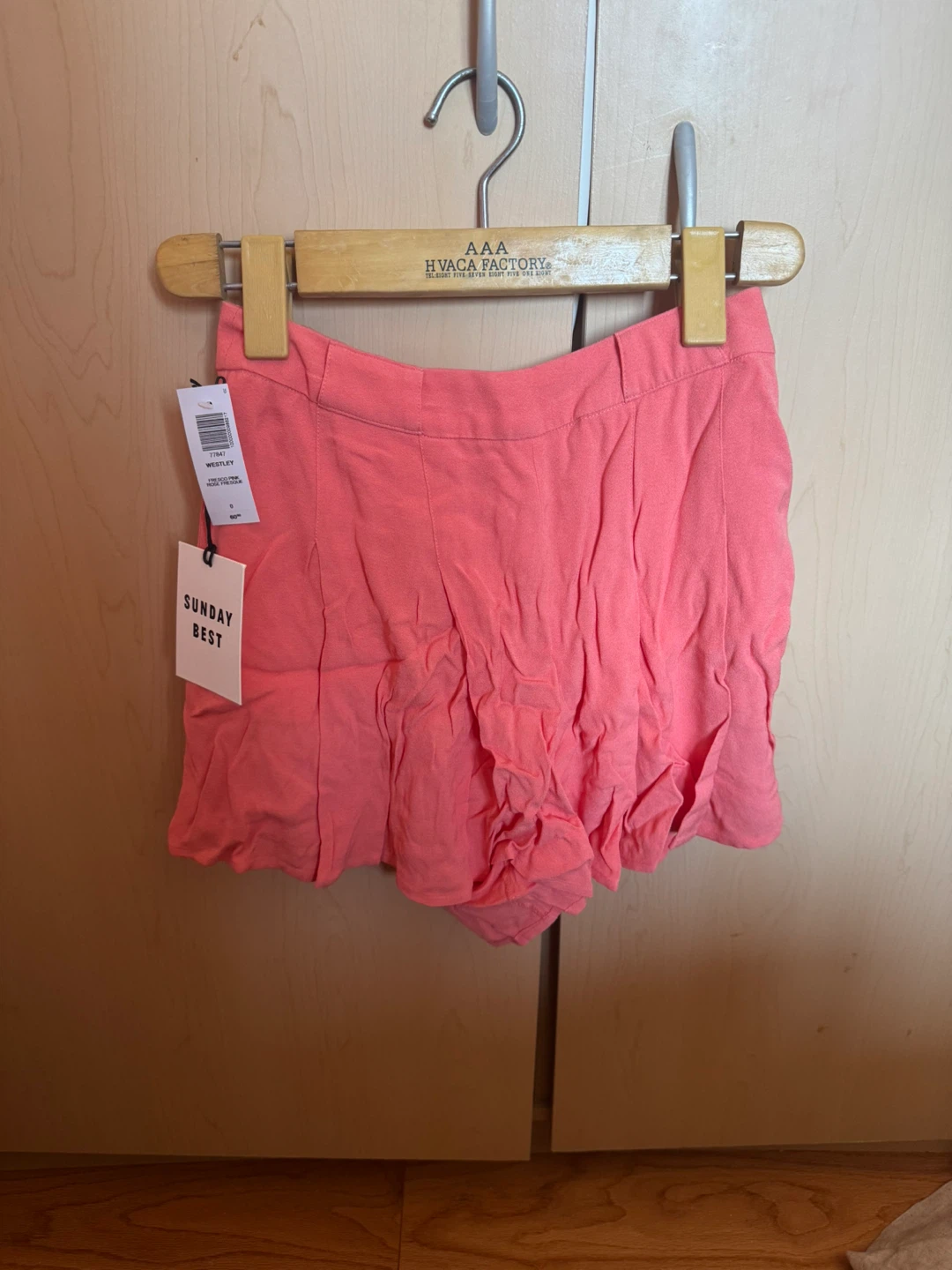 aritzia Westley Pink Fresco Shorts Size 0