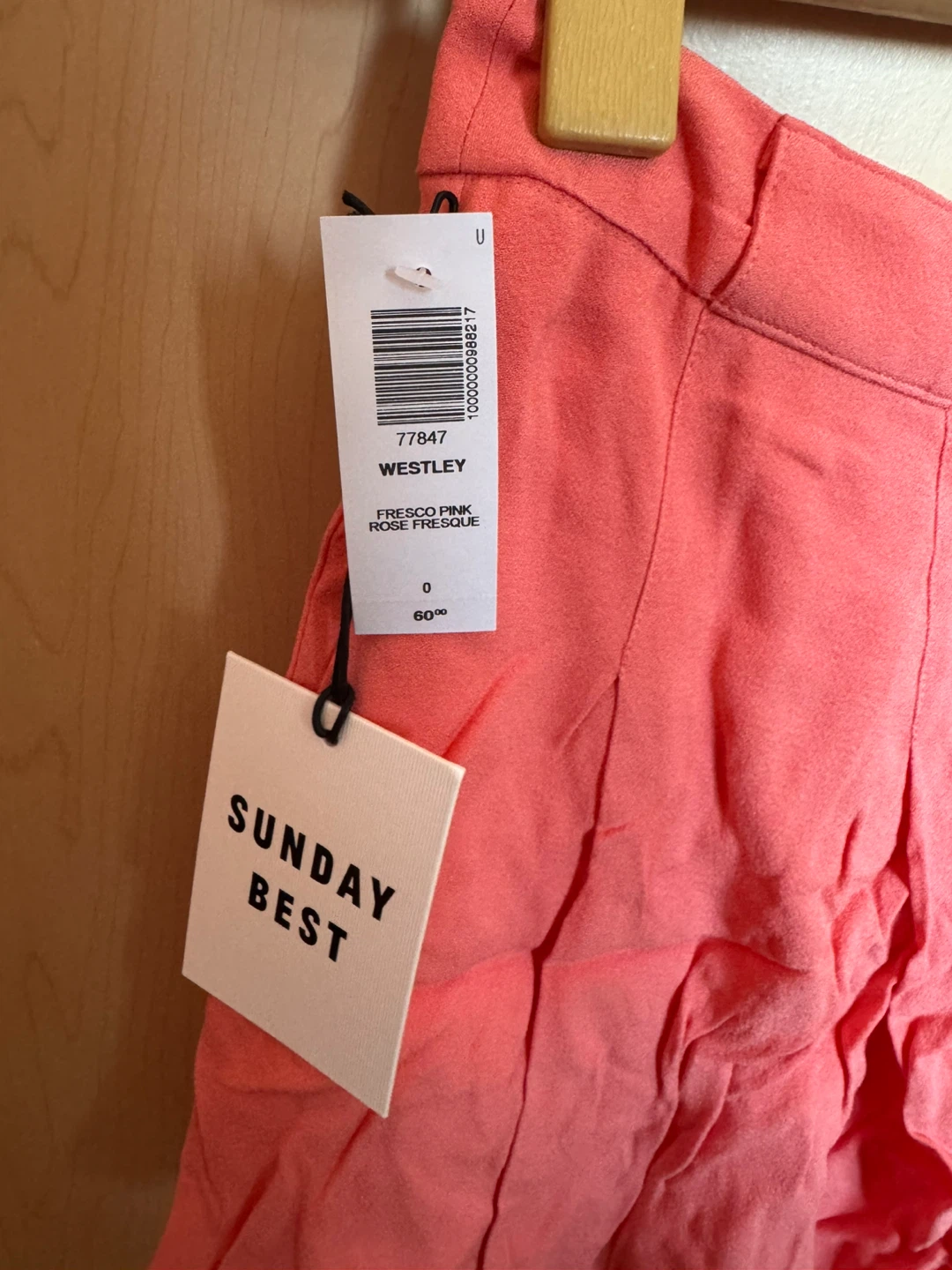 aritzia Westley Pink Fresco Shorts Size 0 - photo 2
