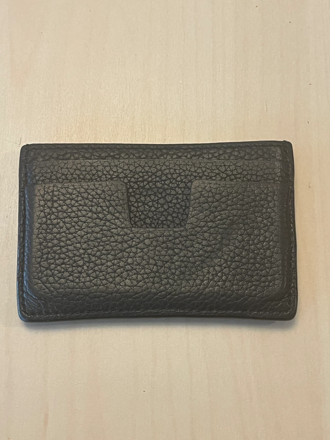 TOM FORD Black Grain Leather Classic Card Holder - photo 3