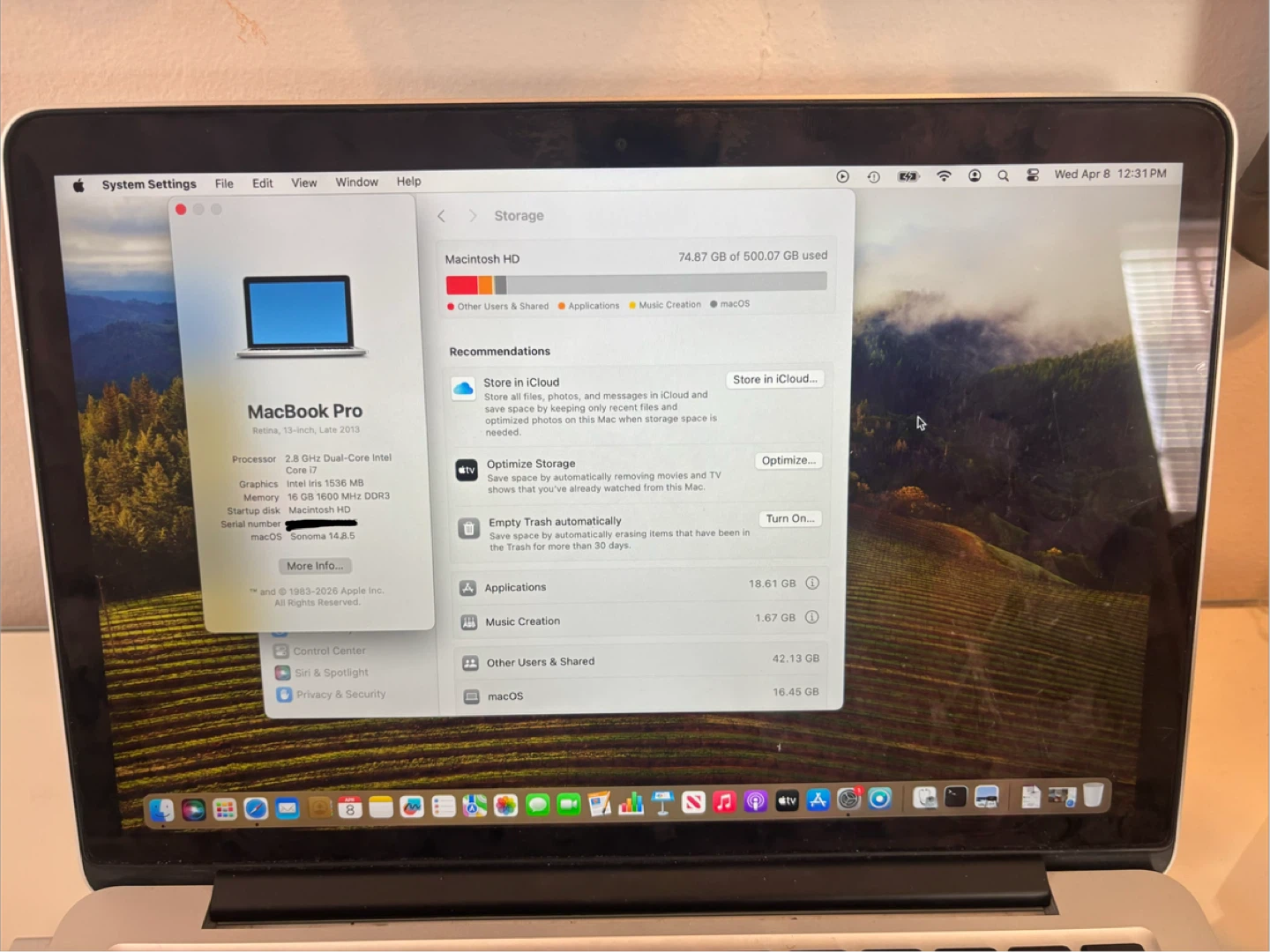 Apple MacBook Pro Laptop