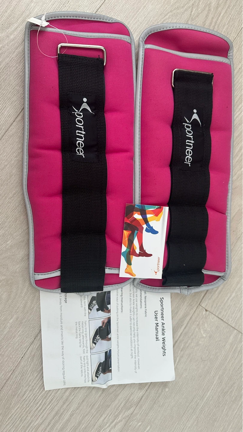 Sportneer Ankle Weights 5lb*2, Pink