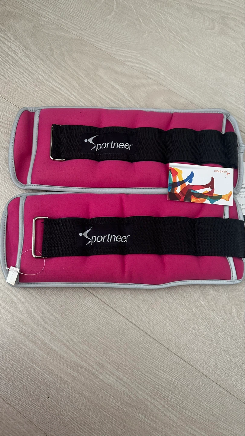 Sportneer Ankle Weights 5lb*2, Pink - photo 2
