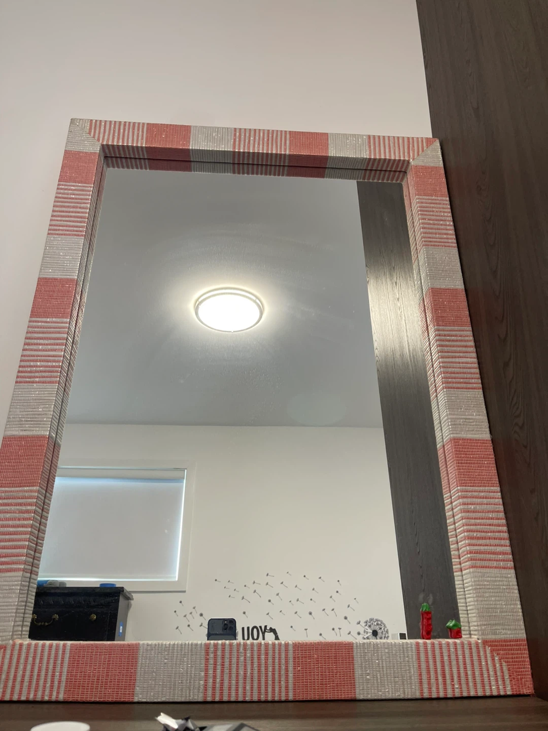 Striped Decorative Mirror